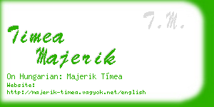 timea majerik business card